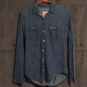 Denim Hollister button up